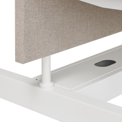 Akoestische tussenwand t.b.v. duo XFB3 met zwart (Z) aluminium kader (5 cm dik) 160x70 cm incl. magneet set zwart t.b.v. montage