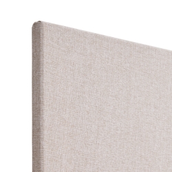 Akoestische tussenwand t.b.v. duo XFB3 rondom gestoffeerd (4cm dik) 180x70 cm incl. magneet set zwart t.b.v. montage