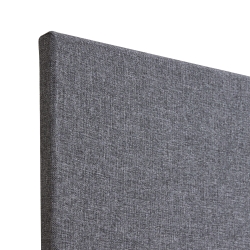 Akoestische tussenwand t.b.v. duo XFB3 rondom gestoffeerd (4cm dik) 180x70 cm incl. magneet set zwart t.b.v. montage