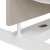 Akoestische tussenwand t.b.v. duo XFB3 rondom gestoffeerd (4cm dik) 160x70 cm incl. magneet set wit t.b.v. montage 71624