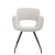 Vergaderstoel in bouclé stoffering 70398