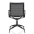 Design vergaderstoel in mesh zwart, zwart frame 70419