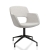 Vergaderstoel in bouclé stoffering 69748
