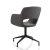 Vergaderstoel in bouclé stoffering 69729